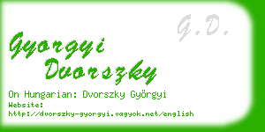 gyorgyi dvorszky business card